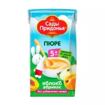 Сады Придонья пюре яблоко-абрикос (5+мес), 125г