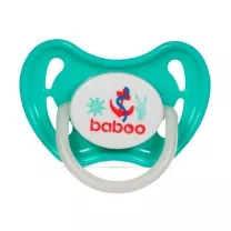Baboo Marine ночная пустышка силиконовая круглый сосок (0+мес) цвет мятный