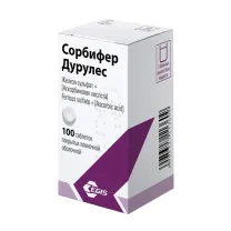 Сорбифер Дурулес таблетки п/о 320мг+60мг, №100