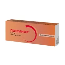 Постинор таблетки 0,75мг, №2