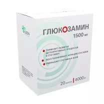 Глюкозамин порошок д/пригот.сусп. д/приема внутрь 1500мг, №20