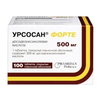 Урсосан Форте таблетки покрыт. п/о 500мг, №100