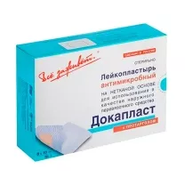 Докапласт повязка пластырная антимикробная с протарголом 8см*10см, №1