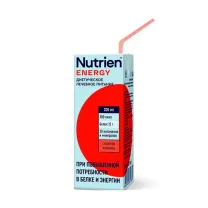 Nutrien Energy Fiber Жидкое лечебное питание со вкусом клубники, 200мл