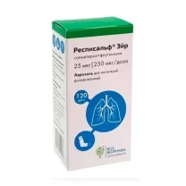Респисальф Эйр аэроз. д/ингал. доз. 25мкг+250мкг/доза, 120доз