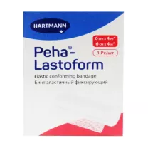 Hartmann Peha-Lastoform Фиксирующий бинт нестерильный, (6cм *4м)