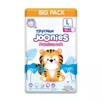 Joonies Premium Soft подгузники-трусики размер L (9-14кг), №56
