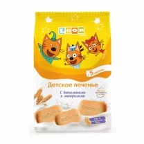 Leon Baby печенье Три кота с витаминами и минералами (5+мес), 120г
