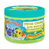 Baffy пена-слайм для ванны цитрусовый микс с сюрпризом (с 3 лет), 300мл