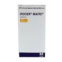 Лосек МАПС таблетки покрыт. п/о 20мг, №28