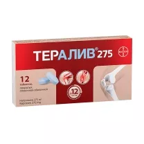 Тералив 275 таблетки покрыт. п/о 275мг, №12