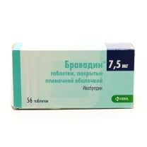 Бравадин таблетки покрыт. п/о 7,5мг, №56