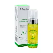Aravia Laboratories Anti-Acne Cleansing Foam пенка очищающая с коллоидной серой и экстрактом женьшеня, 150мл