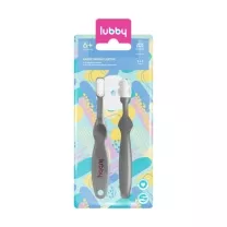 Lubby набор зубных щеток с ограничителем (6+мес), 2шт