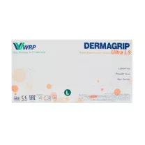 Dermagrip Ultra LS перчатки смотровые нитриловые  нестерильные (размер L), №100