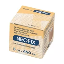 Neofix Band-N бинт нестерильный медицинский самофиксирующийся эластичный на нетканой основе 5см*4,5м, №1