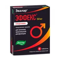 Эвалар Эффекс Силденафил таблетки покрыт. п/о 50мг, №6