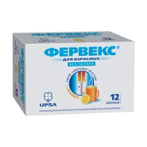 Фервекс порошок д/пригот. р-ра д/приема внутрь лимонный без сахара, №12 УПСА