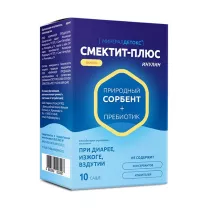 МинералДетокс Смектит+Плюс Инулин порошок д/пригот. р-ра д/приема внутрь со вкусом ванили, №10