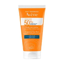 Avene флюид солнцезащитный SPF50+ без отдушек, 50мл