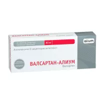 Валсартан-Алиум таблетки покрыт. п/о 80мг, №30