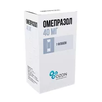 Омепразол лиофилизат д/пригот. р-ра д/инфузий 40мг, №1
