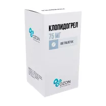 Клопидогрел таблетки покрыт. п/о 75мг , №100 Озон
