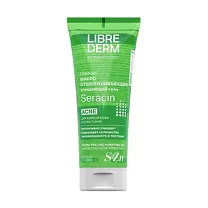 Librederm Seracin гель микроотшелушивающий очищающий для кожи с выраженными несовершенствами, 200мл