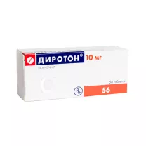 Диротон таблетки 10мг, №56 Гедеон Рихтер-Рус