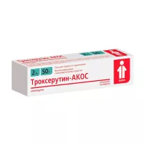 Троксерутин-АКОС гель д/наружн. прим. 2%, 50г