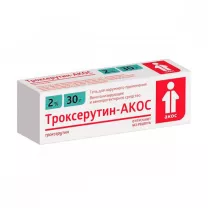 Троксерутин-АКОС гель д/наружн. прим. 2%, 30г