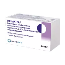 Вакцина Менактра раствор д/в/м введ., 0,5мл/доза №1, Санофи
