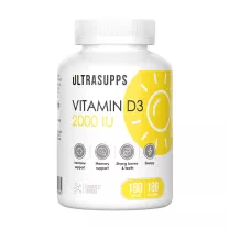 Ultrasupps Витамин D3 капсулы, №180