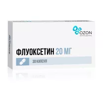Флуоксетин капсулы 20мг, №30 ОЗОН