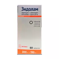 Зидолам таблетки покрыт. п/о 300мг+150мг,  №60, Макиз-Фарма