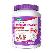 Эвалар Бэби Формула Мишки Железо пастилки жевательные, №60