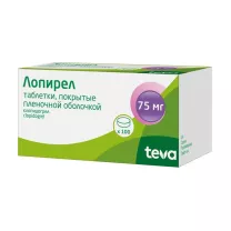 Лопирел таблетки покрыт. п/о 75мг, №100