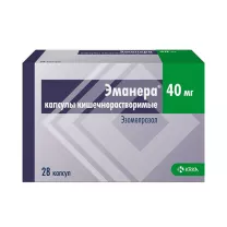 Эманера капсулы кишечнораст. 40мг, №28