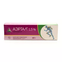Аэртал крем д/наружн. прим. 1,5%, 60г
