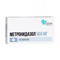 Метронидазол  таблетки 500мг, №20, Озон
