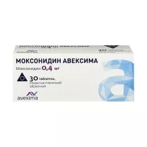Моксонидин Авексима таблетки покрыт. п/о 0,4мг, №30