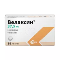 Велаксин таблетки 37,5мг, №56