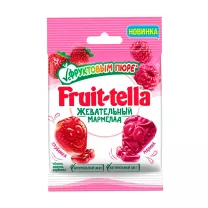 Fruittella мармелад с фруктовым пюре и вкусами клубники, малина, 36г