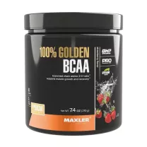 Maxler 100% Golden BCAA/БЦАА со вкусом клубника, 210г