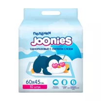 Joonies пеленки детские впитывающие одноразовые(60х45см), №10