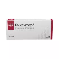 Бикситор таблетки покрыт. п/о 120мг, №10