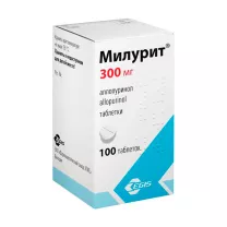 Милурит таблетки 300мг, №100