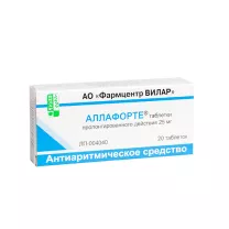 Аллафорте таблетки с пролонг. высвоб. 25мг, №20 Фармцентр Вилар