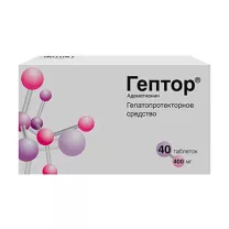 Гептор таблетки кишечнораств. покрыт. п/о 400мг, №40