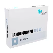 Ламотриджин таблетки 100мг, №30 Озон